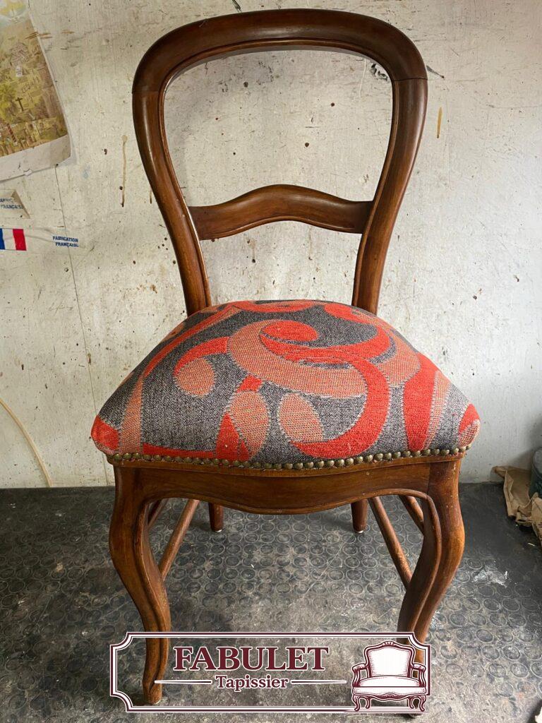 Restauration de chaise ancienne a Montpellier